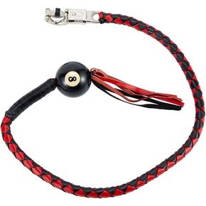 Motorcycle Whips 42" Get Back Whip with ball, Biker Whips Handlebar Accessories for motorbike