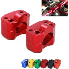 1 1/8" 28MM CNC Motorcycle Handlebar Riser Clamp 7/8 Universal Handlebar Mount Clamp Compatible To CRF CR YZ YZF KX KLX RM RMZ DRZ SX EXC TC TE Black