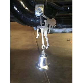 Kustom Cycle Parts Universal Stainless Steel Stripper Bell Hanger with Bell - Bolt and Ring Included. Fits all Harley Davidson Motorcycles & More! Proudly MADE IN THE USA! (Gloss Black)