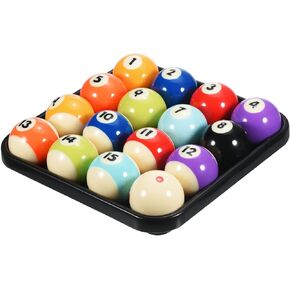 Billiard Balls Set - 16 Professional Pool Balls Billiard Balls Kit, Regulation Size, Apply to Pool Table Accessories (2-1/4", 57.2mm) in Kuwait