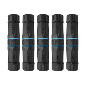 5PCS RJ45 Coupler Waterproof Connector IP68 Waterproof Ethernet Outdoor LAN Cable Connector for Cat5/Cat5e/Cat6/Cat7 Ethernet Cable, Shielded Female to Female Waterproof Ethernet Coupler