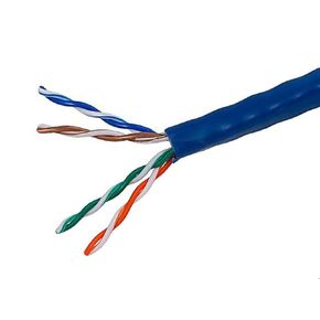 Monoprice 1000FT 24AWG Cat5e 350MHz UTP Stranded, In-Wall Rated (CM), Bulk Ethernet Bare Copper Cable - Black