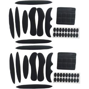 2 Set Helmet Padding Kit Bike Helmet Pad Universal Foam Pads for Bike Motorcycle Cycling Helmet, black, QXDAITI-12