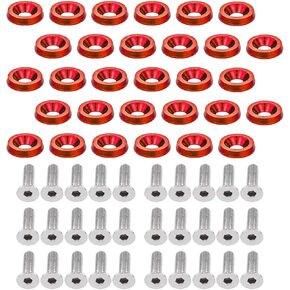 M6x20mm CNC الخام الألومنيوم الحاجز الوفير غسالة الترباس محرك خليج اللباس السحابة كيت للسيارات السيارات تجديد 30 قطعة in Kuwait