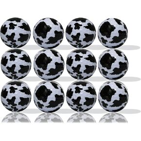 Cow Print Golf Balls One Dozen: • Experience a Touch of Rustic Charm and High-Performance on The Greens - Perfect for Golfers Who Love Whimsical Aesthetics!
