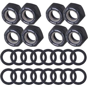 8pcs M8 Skateboard Truck Nuts and Skateboard Truck Axle Washers for Longboards and Skateboard