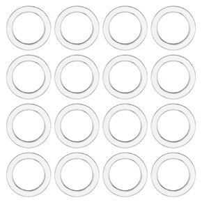 Create idea 100pcs Bearing Spacers Skateboard Bracket Bearing Gasket Skateboard Holder Side Wheel Bearing Spacer for Skateboard Long Plate Truck Hardware Part, Silvery