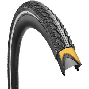 SIMEIQI 1 Pack or 2 Pack 700x35C Anti-Puncture Proof Layer Reflective Bike Tire with or Without Tubes with Presta Valves Road Bicycle Tires