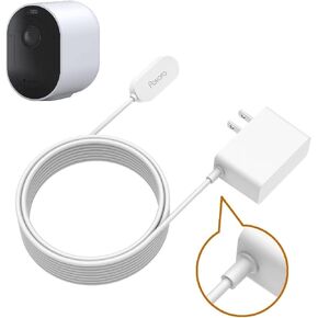 Charging Cable for Arlo Ultra/Ultra 2/Arlo Pro4/ 5S/Arlo Go 2 Integration Adapter, 15ft/4.6M Magnetic Charging Cable Weatherproof Indoor Cable Compatible Arlo Ultra/Ultra 2 and Arlo Pro 4/5S