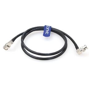 Eonvic 12G Neutrik BNC Coaxial Cable HD SDI Cable CCTV Camera Surveillance Cables for 4K CCTV Signal Video Camera (50CM, Right Angle BNC, Black)