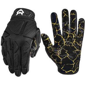 Padded Football Gloves, Sticky Padded Receiver Gloves,Football Lineman Gloves