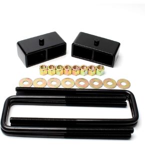 2'' Rear Leveling Lift Kits Blocks with U Bolts Compatible for 1995-2024 Toyota Tacoma Tundra