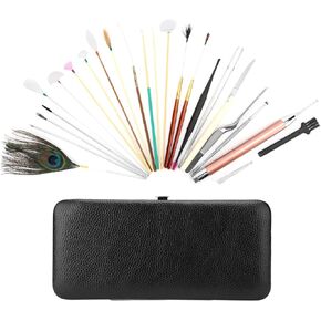 Ear Wax Tool, 23 Kinds of Tools Spiral Double‑Ended Ear Picks Comfortable Ear Wax Removal(23 Classic Black Ear Pick Sets)