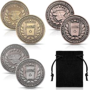 12 Pieces Dumpster Fire Desk Coin 1.5'' Double Sided Hilarious Medallion for Staff Appreciation Gift for Coworker Workplace Memorabilia Office Pranks Humorous Office Decor