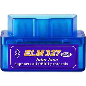Mini Bluetooth OBD2 Scanner, Car Diagnostic Scan Tool for Android Symbian Windows System, Automotive Check Engine Light Wiring Scanner Adapter, Clear Fault Code Reader for OBDII Vehicle