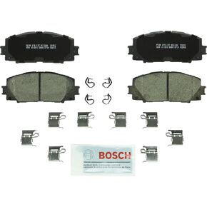 BOSCH BC1184 QuietCast Premium Ceramic Disc Brake Pad Set - Compatible With Select Scion iQ; Toyota Prius C, Yaris; FRONT