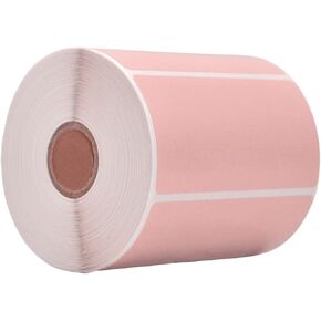 WOD Baby Blue Nametag Label Rolls - 4 x 2 inch, 500 Blank Stickers per Roll, Rectangular Permanent Adhesive for Color Coding, Labeling, Inventory Management at Home, Business, and Classroom.