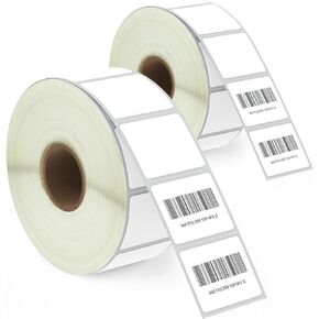 BETCKEY - 1.25" x 1" (32 mm x 25 mm) UPC Barcode & Address Labels Compatible with Zebra & More Label Printer,Premium Adhesive & Perforated [2 Rolls, 2760 Labels]