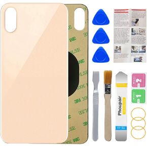 OEM Rear Back Glass Replacement for iPhone Xs Max 6.5 Inches with Professional Repair Tool Kit (Space Gray)