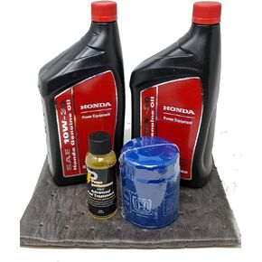 Honda Genuine 08207-10W30 Oil Change Kit w/Oil pad 10W-30 Oil and Fuel Treatment