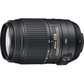 نيكون AF-S DX NIKKOR مقاس 55-300 ملم f/4.5-5.6G ED عدسة تكبير لتقليل الاهتزاز مع تركيز تلقائي لكاميرات نيكون DSLR