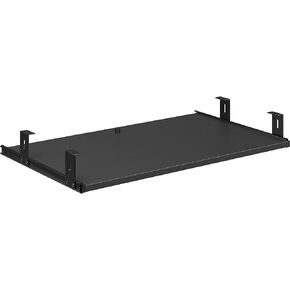 OFFICE WORKS BY SAUDER Affirm Keyboard Shelf, L: 27.09" x W: 14.49" x H: 0.63", Black Finish
