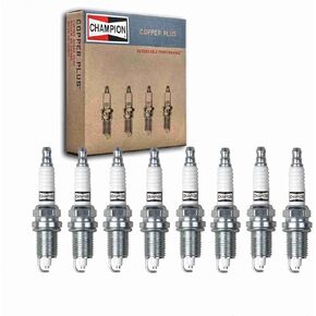 8 pc Champion Copper Plus Spark Plugs compatible with Dodge Ram 1500 5.2L 5.9L V8 1997-2003