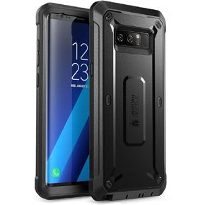 SUPCASE Unicorn Beetle Shield Series Case Designed for Galaxy Note 8, with Built-in Screen Protector Full-Body Rugged Holster Case for Galaxy Note 8 (2017 Release) (Black)
