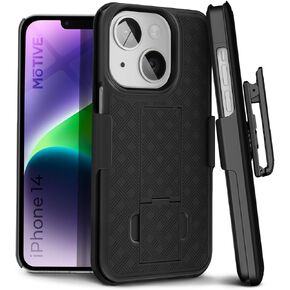 for iPhone 14 Holster Case, Belt Clip Case for Apple iPhone 14, Shell Holster Combo 14, Slim Rugged Drop Shockproof Protective Cover with Kickstand (6.1") | Ranger Series