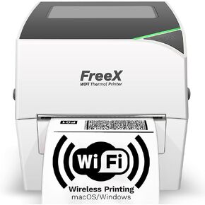 WiFi SuperRoll Thermal Printer for 4x6 Shipping Labels | Wireless Shipping Labels Printer | Works with Zebra, Brother, Dymo Labelwriter 4XL, Rollo, Munbyn, MFlabel, Comer, Polono Labels