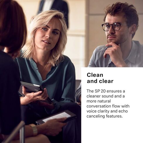Sennheiser SP 20 506049 Sound-Enhanced, User-Friendly Mobile Speaker Phone For Desk Mobile Phone Softphone PC Connection w Omni-Directional Microphone Major UC Platform Compatibility in Saudi Arabia