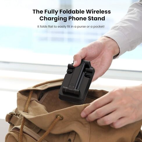 2 in 1 Wireless Charger, Dual Wireless Charging Desk Phone Stand, 10W Qi Fast-Charging Dock for iPhone 12/11/MAX/XS/XR/X/8,AirPods/Pro,Samsung Galaxy S21/S20/S10/S9 in Kuwait