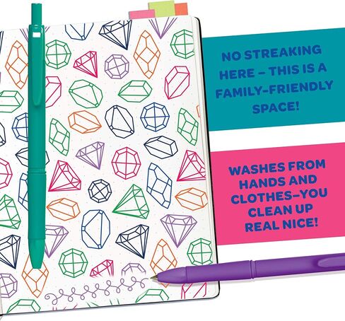 Crayola Washable Gel Pens In Jewel Tones, Office & School Supplies, 1.0Mm Medium Pt., 6 Count in Saudi Arabia