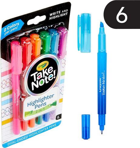 Crayola Washable Gel Pens In Jewel Tones, Office & School Supplies, 1.0Mm Medium Pt., 6 Count in Saudi Arabia