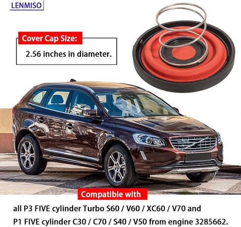 غشاء فاصل زيت صندوق PCV للمحرك مع زنبرك متوافق مع كود S40 V50 C70 p0174 p0171 استبدال 30684381 30788494 31338684 31338685 in Kuwait