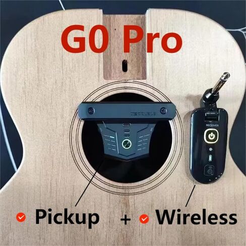 لاقط جيتار لاسلكي مزدوج G0 Pro لاقط جيتار صوتي لاقط رنين لاسلكي مع FST3.0 تهتز بنية i-MX Preamp الرقمية مع صوت HIFI، نظام EQ in Kuwait