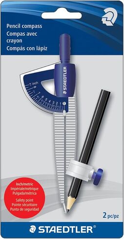 Staedtler Student Pencil Geometrical Compass, Blue in Saudi Arabia