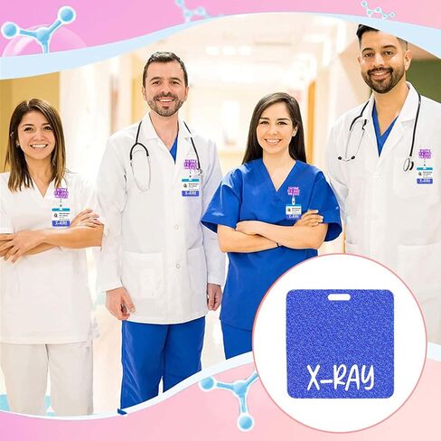 X-Ray Badge Buddy Silver Radiology شارة بطاقة أخصائي الأشعة الأفقية بريق بطاقات التمريض لشارات الأصدقاء المسجلين ممرضة الطالب هوية العلامات الملحقات المكتب الطبي in Kuwait