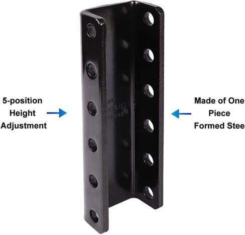 Flat Mount Trailer Coupler 2-5/16" Hitch Ball, 14,000 lbs Capacity, 4-Hole 4-1/2" Square Mounting Pattern, Heavy Duty Q235 Steel, Black Finish in Saudi Arabia