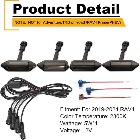 Grill Lights for 2023 2024 Toyota RAV4 2019-2022 LED Grill Lights Amber Front Grille Rapto r Light DRL for RAV4 Accessories Hybird LE XLE SE XSE Limited in Kuwait