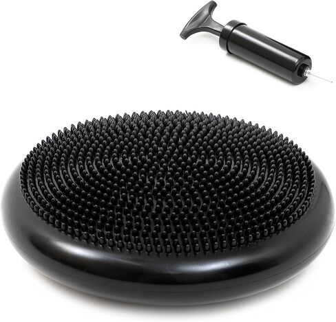 Trademark Innovations PVC Fitness and Balance Disc - 13-Inch Diameter (Black) in Saudi Arabia