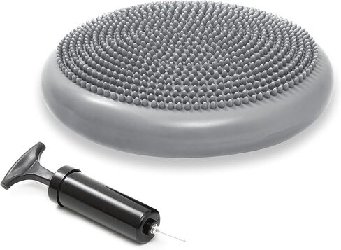 Trademark Innovations PVC Fitness and Balance Disc - 13-Inch Diameter (Black) in Saudi Arabia