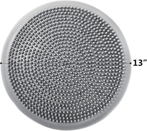 Trademark Innovations PVC Fitness and Balance Disc - 13-Inch Diameter (Black) in Saudi Arabia
