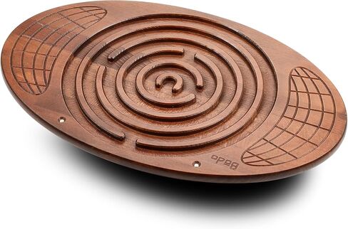 Maze Balance Board - Wood Wobble Board for Kids, Toddlers, Teens & Adults for Exercise Training, Physical Therapy, Bodyweight Fitness, Skiing, Surfing, Snowboarding, Skateboarding with Labyrinth in Saudi Arabia