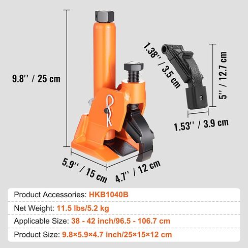 Manual Tire Bead Breaker, 38"-42" Tires Changer Tool with Rubber Pad, Protect Aluminum Alloy Hubs, Easy-Operated Tire Repair Tool for ATVs/UTVs, Tractors, Trucks, Cars, Heavy Duty Tires in Kuwait