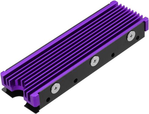 مبددات حرارة NVMe لـ M.2 2280mm SSD تصميم تبريد مزدوج الجوانب (أرجواني) in Kuwait