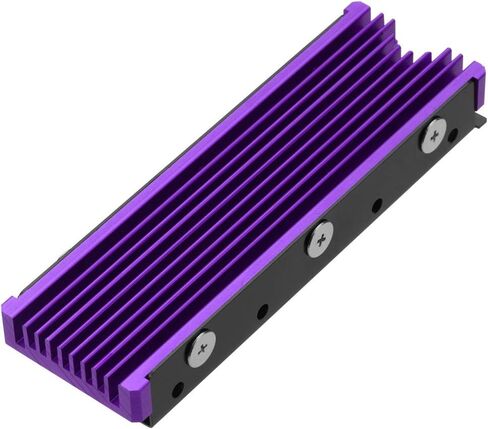 مبددات حرارة NVMe لـ M.2 2280mm SSD تصميم تبريد مزدوج الجوانب (أرجواني) in Kuwait