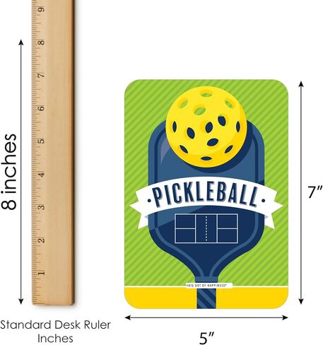 Big Dot of Happiness Let's Rally - Pickleball - بطاقات وأقلام بينجو - لعبة بينجو لأعياد الميلاد أو التقاعد - مجموعة من 18 قطعة in Saudi Arabia