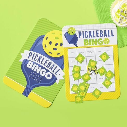 Big Dot of Happiness Let's Rally - Pickleball - بطاقات وأقلام بينجو - لعبة بينجو لأعياد الميلاد أو التقاعد - مجموعة من 18 قطعة in Saudi Arabia