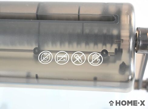 جهاز تمزيق المستندات الورقية من HOME-X، مستلزمات المكتب والتدريس، أداة تقطيع الورق اليدوية، أداة قطع الورق للمنزل والمكتب - أسود in Kuwait